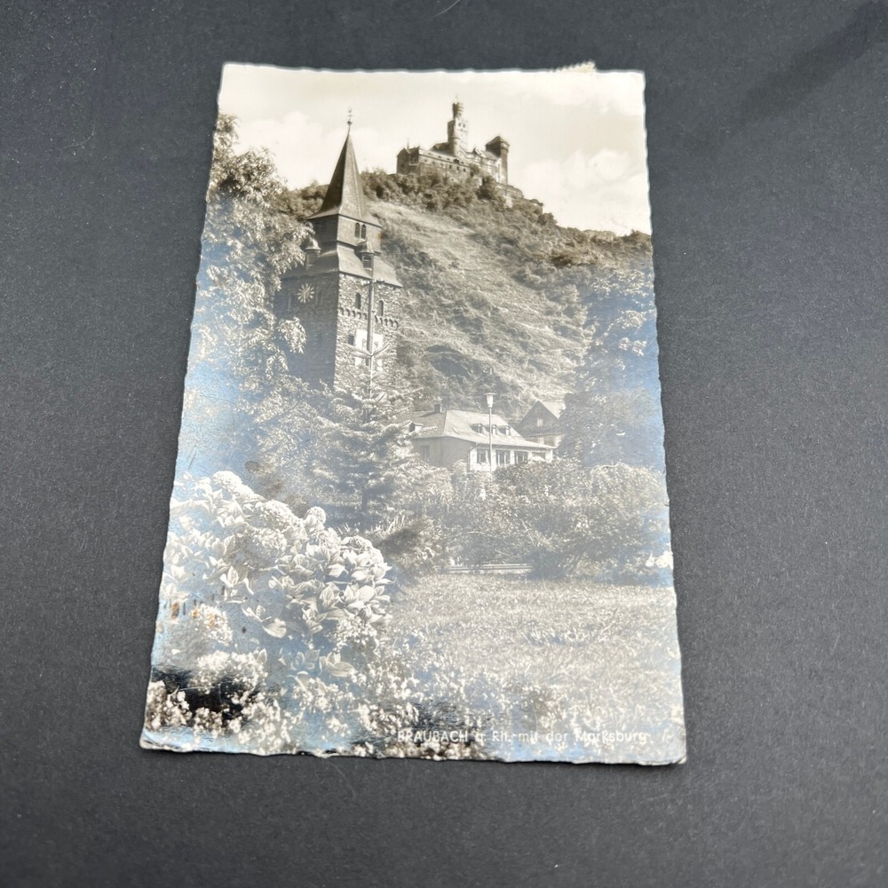 Vintage Postcard Marksburg Castle Braubach Germany‎
